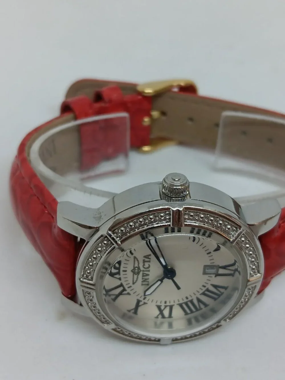 Invicta Wildflower 13967 Women's 33mm S/Steel Swiss Quartz Date Watch NEW BATT